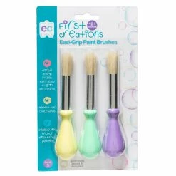 Easy Grip Paint Brushes Set Of 3