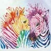 Diamond Dotz Rainbow Zebras 40cm X 40cm