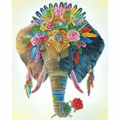 Diamond Dotz Bohemian Elephant 51cm X 41cm